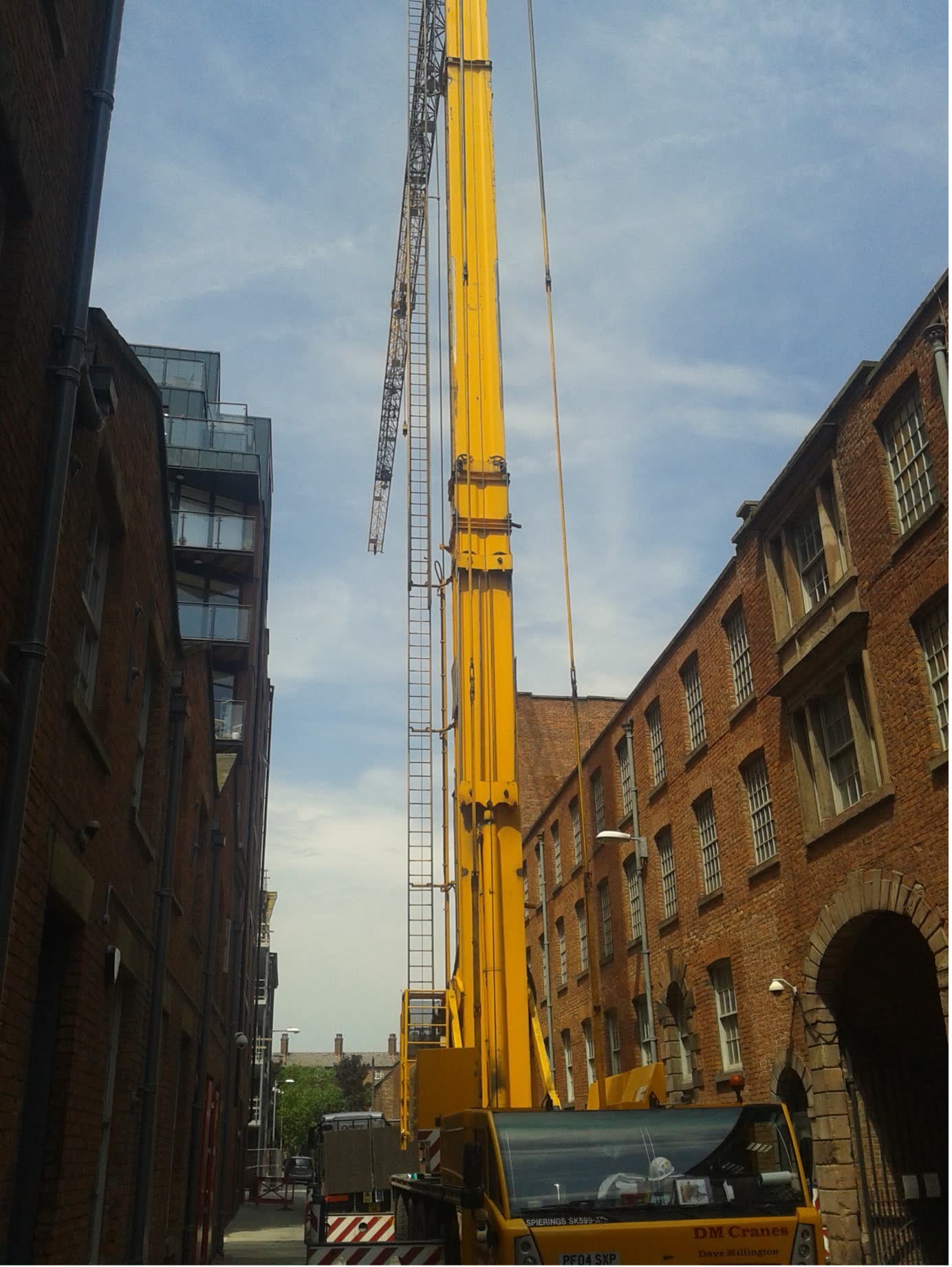 ARRT Group crane lift on commercial roofing project